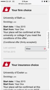 I made my decision to firm Bath on my way home from the SPS Department Open Day. I found it very enlightening, making my UCAS response much easier than I had envisaged!