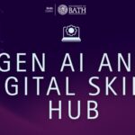 An image showing the words 'Gen AI and Digital Skills Hub'