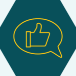 An icon indicating communication skills