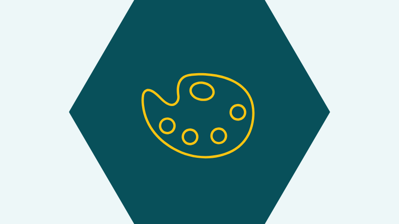 An icon representing creativity and innovation