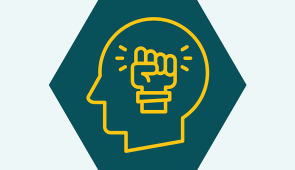 An icon representing drive and initiative