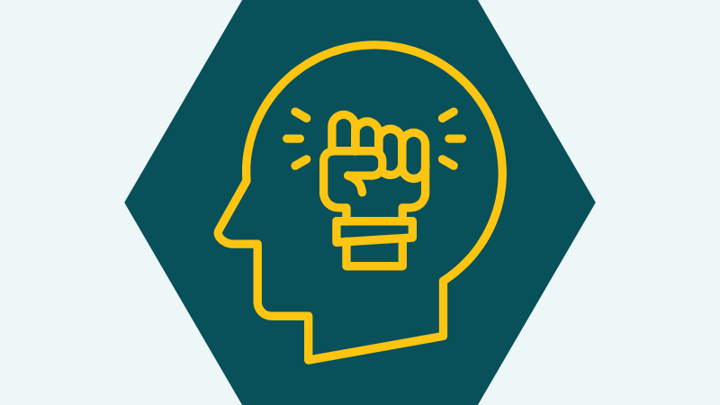 An icon representing drive and initiative