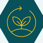 An icon representing sustainability