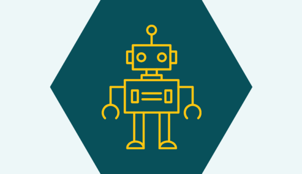 An icon of a robot