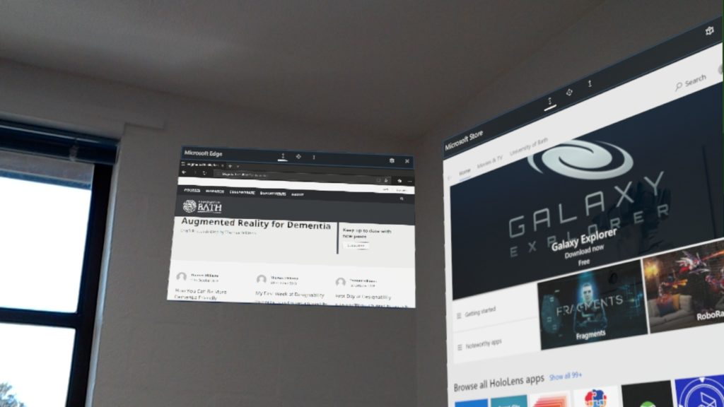 Windows Seen Through the HoloLens
