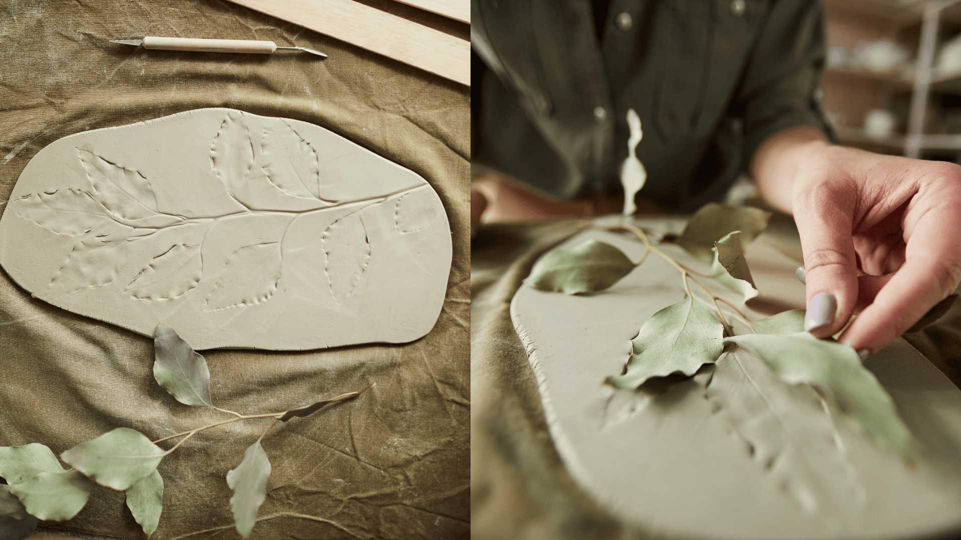 Leaf Printing Clay Workshop