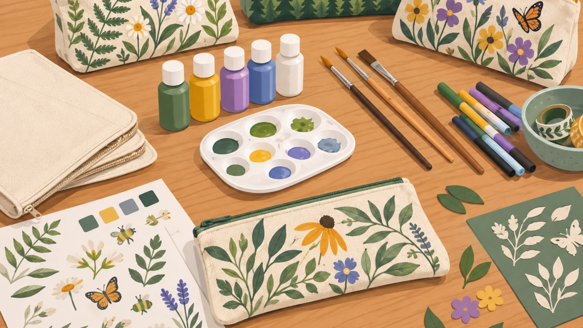 Garden Crafts: Nature Inspired Pencil Case