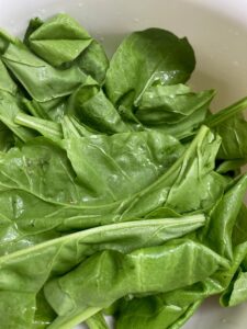 A bunch of green spinach