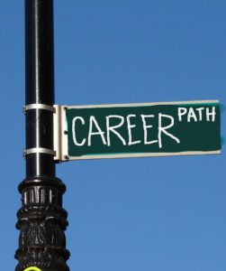 Sign that says career path