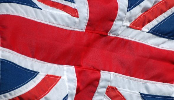 A picture of the UK flag.