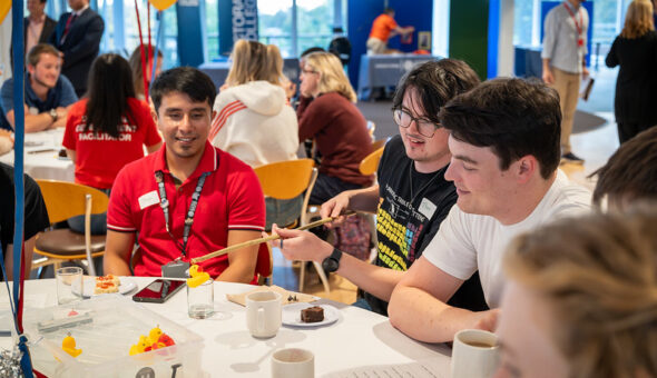 A group of students at the Doctoral Welcome event