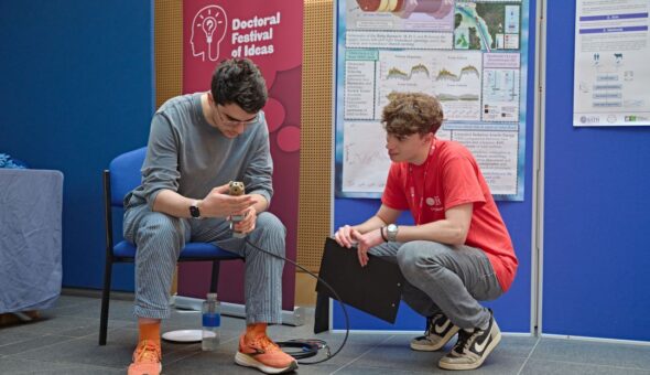 A photo of Noah Tucker at the Doctoral Festival of Ideas