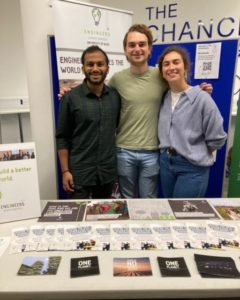 Students representing Engineers Without Borders