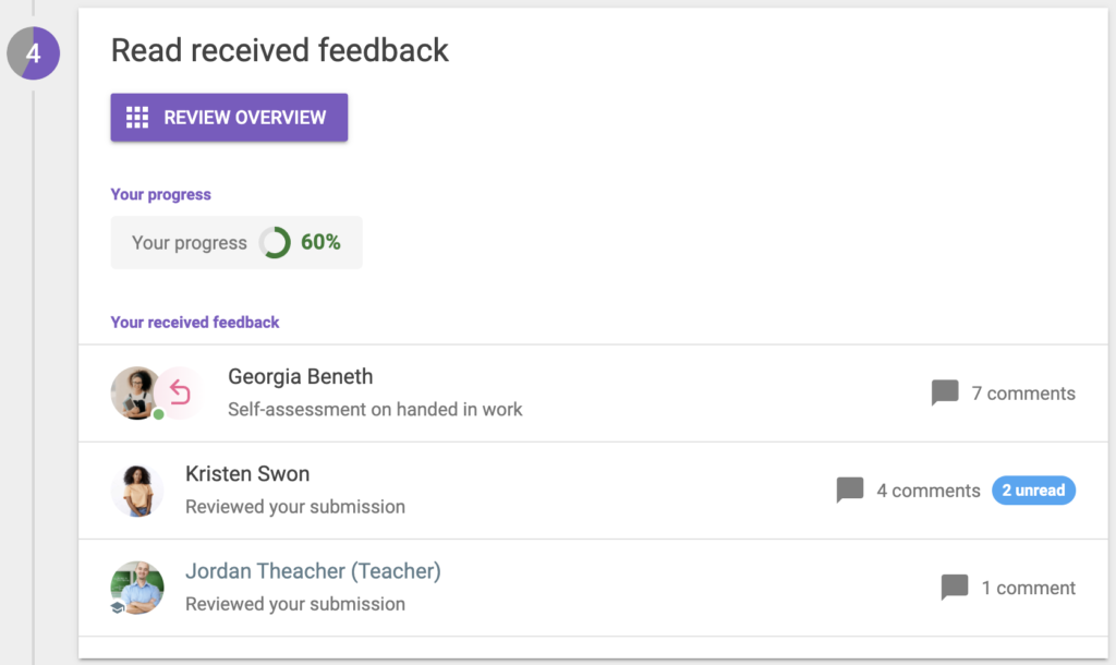 Feedbackfruits feedback analytics.