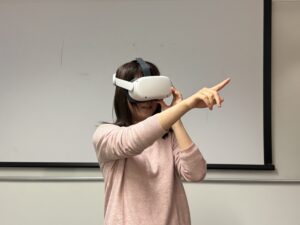 Student using VR Headset 
