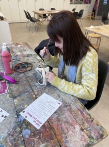 Student crafting