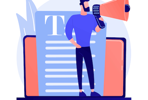 Speech to text representation.
