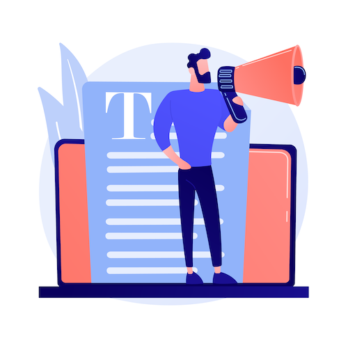 Speech to text representation.