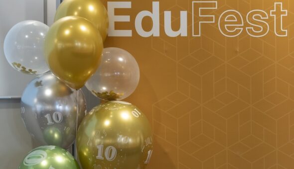Balloons, Edufest Banner