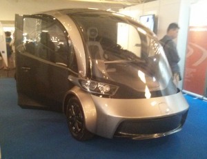 DELIVER, an electric delivery vehicle made by Liberty Electric cars, which made it's premier at the conference.