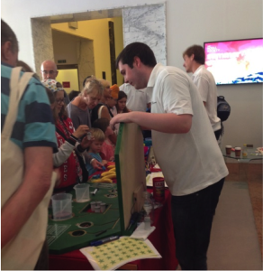 New exhibit in action at the Royal Society's Summer Science Exhibition