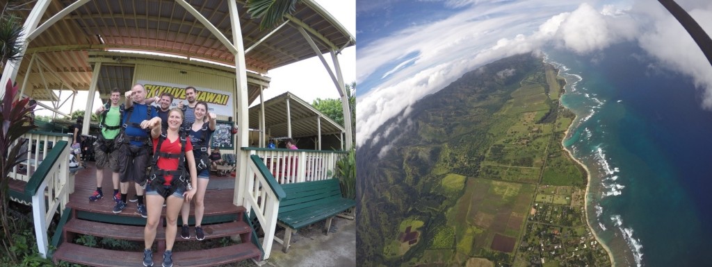 Our Hawaiian skydive!