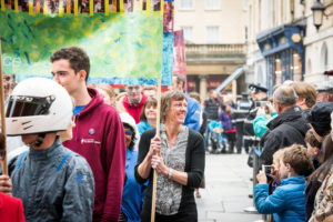 29095 50th Anniversary Celebrations 25 Oct 2016. University of Bath marks the 50th Anniversary of receiving its Royal Charter from the Queen. A procession of staff and University Officers makes its way from the Guildhall to the Abbey where performances and speeches are made. The Chancellor, HRH The Earl of Wessex, presides over the event. Client: Lara Stanley - Alumni and Development