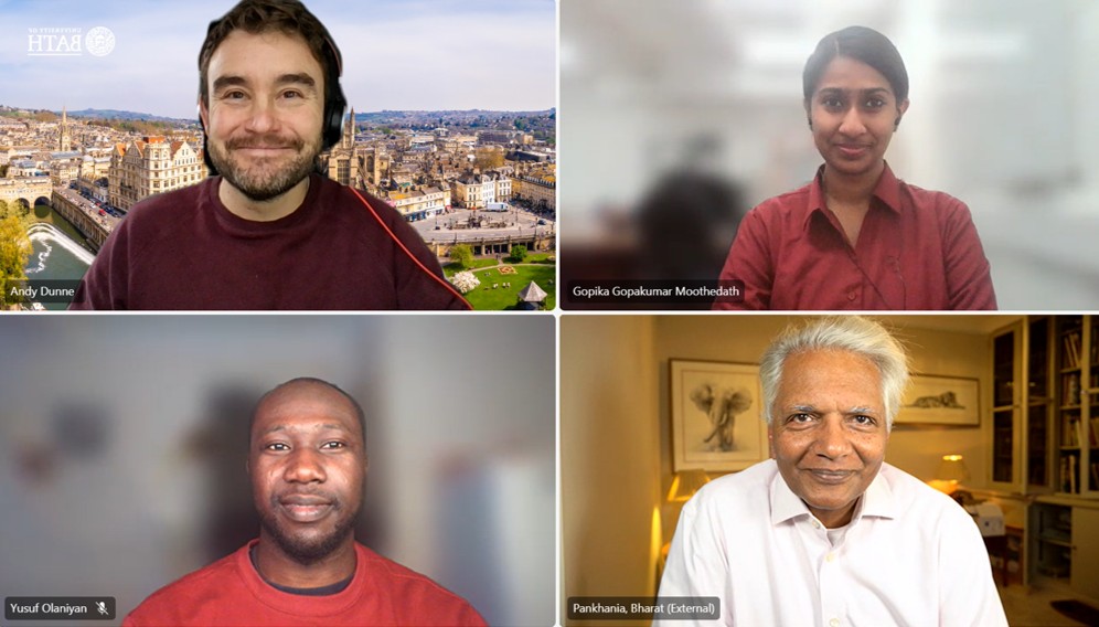 Andy, Gopika, Yusuf and Bharat.