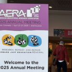 A banner for the 2025 American Educational Research Association (AERA) Annual Meeting.