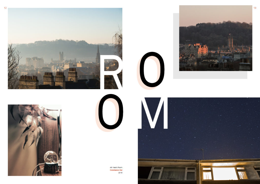 One of the photo articles, where a student shows photos of her room and views from her room in Bath.