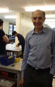 Andy Matthews in the Electrical Engineering lab