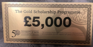 An acceptance card into the Scholarship