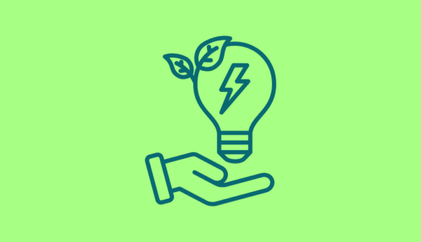 Icon representing clean energy