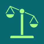 Icon of unbalanced scales