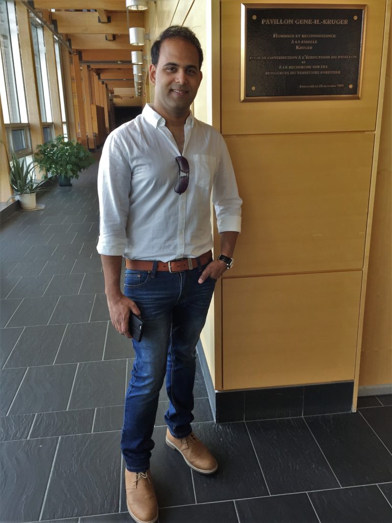 Atif Hussain at the Department of Wood and Forestry Sciences