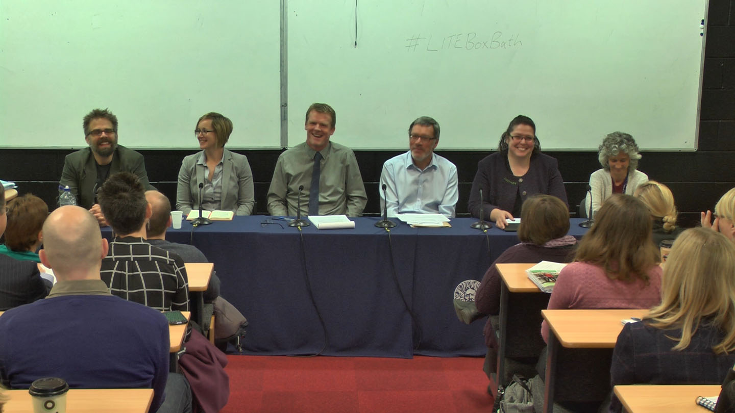 Panel members during the debate