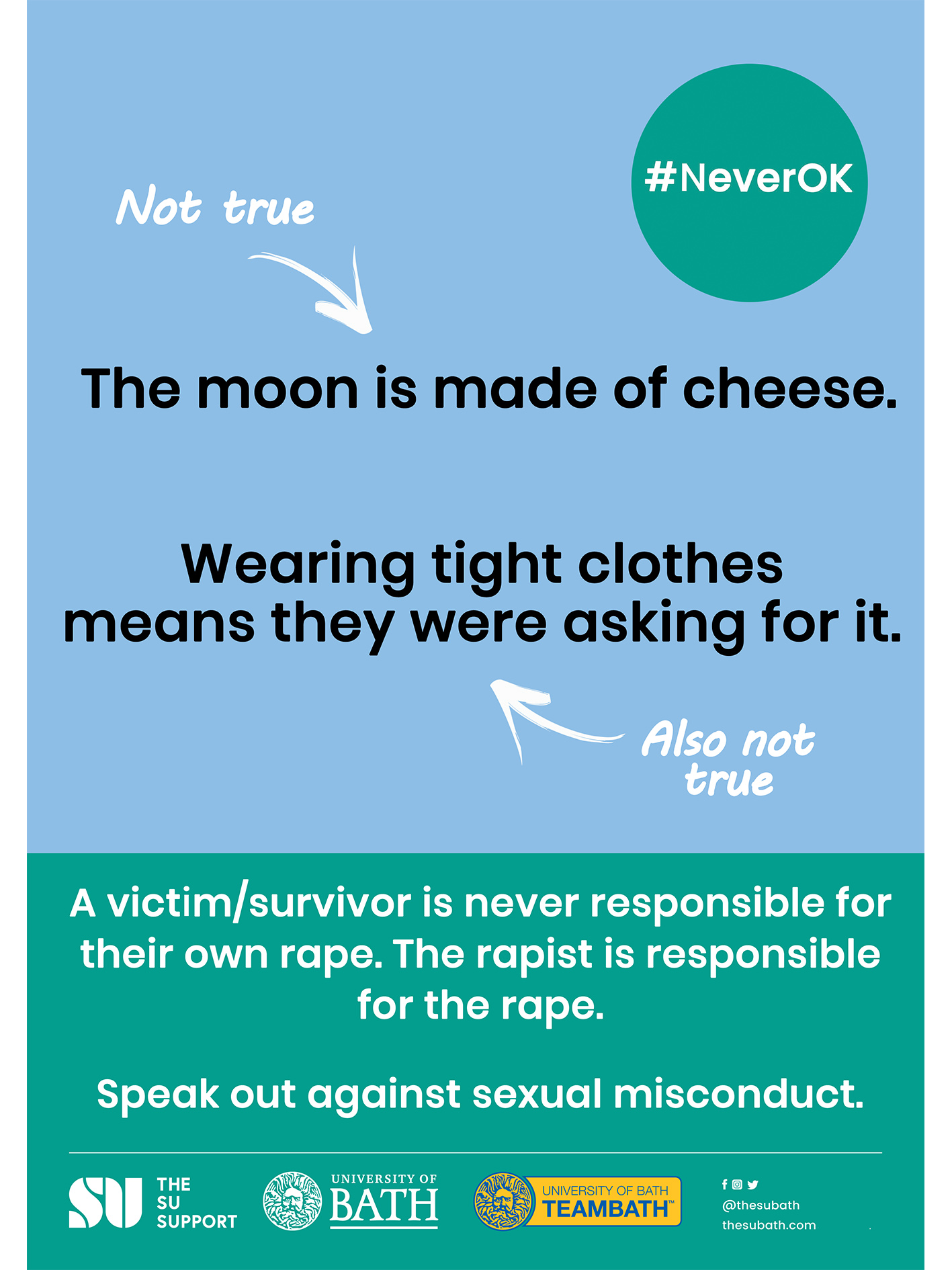 Statutory Rape Poster Poster campaign – Challenging Rape Myths | #NeverOK
