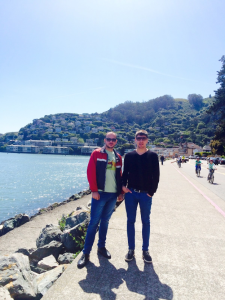 Martin and Ventsislav (left to right) in Sausalito, just across Golden Gate from San Francisco