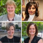 A photo of four female leaders at the University of Bath