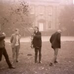 University of Bath Architecture students playing outside Kingsweston House in the late 1960s