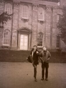 University of Bath Architecture students outside Kingsweston House in the late 1960s