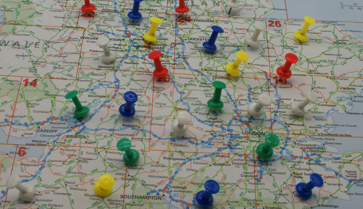 Pins in a Map