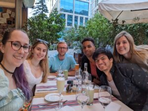 Group photo at dinner.