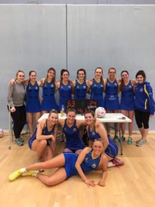 University of Bath netball team photo. 