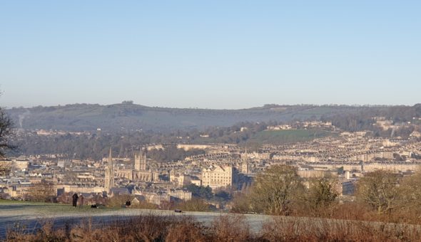 A view of the city from Widcombe hill