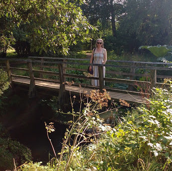 A quaint little bridge at a national trust garden.