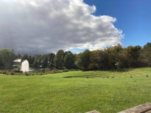 Amphitheatre by the lake. 