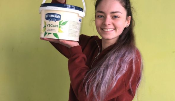 Me and my head-sized vegan mayonnaise