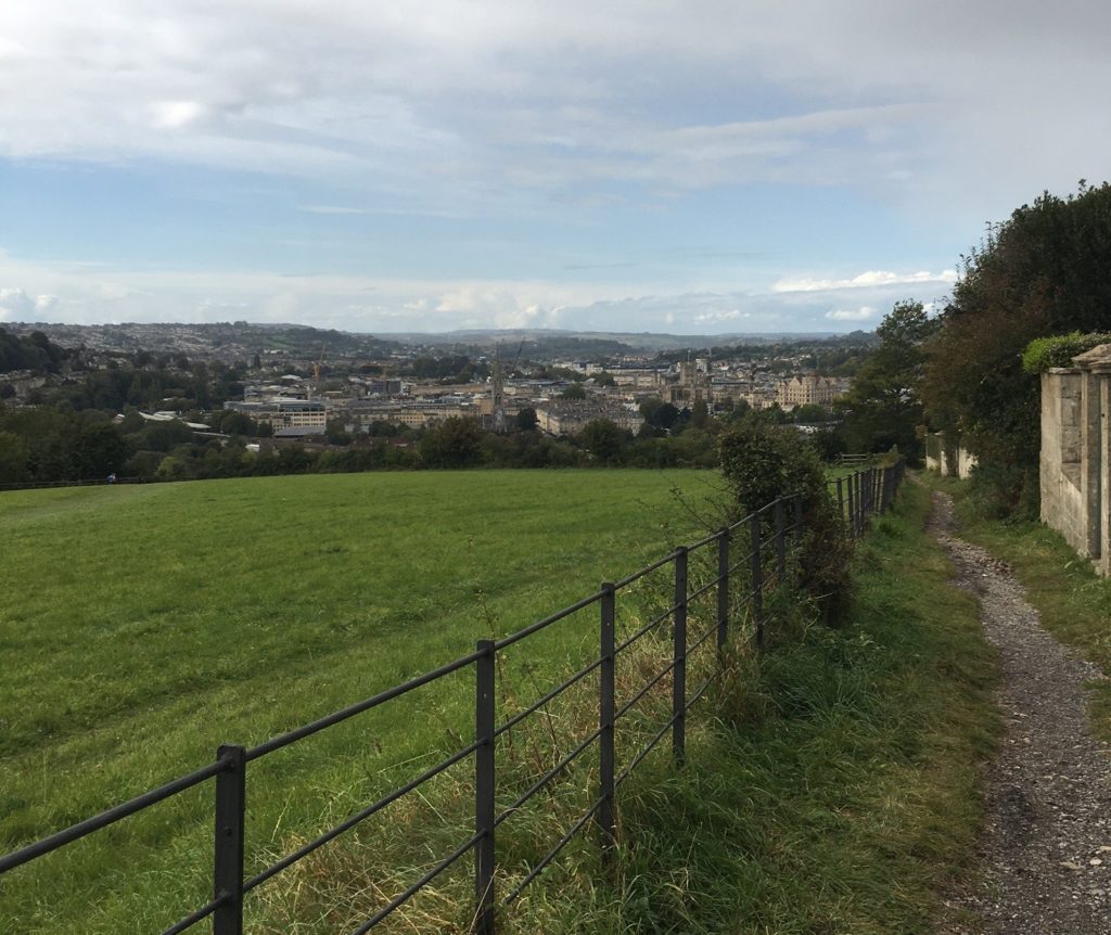 View of the city from the hill