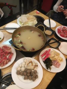 We had hot pot to celebrate Chinese New Y